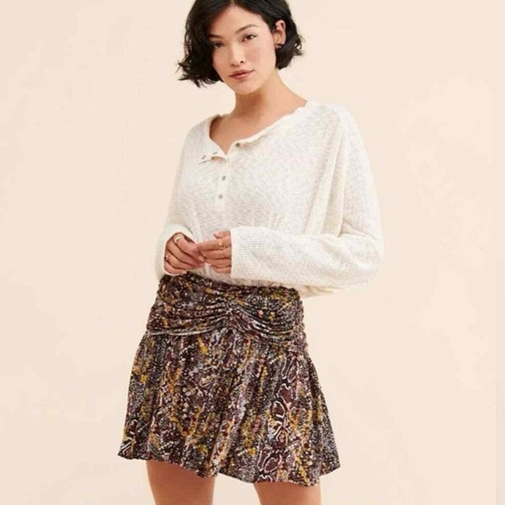 Free People Women's Saturday Sun Mini Skirt Size 0